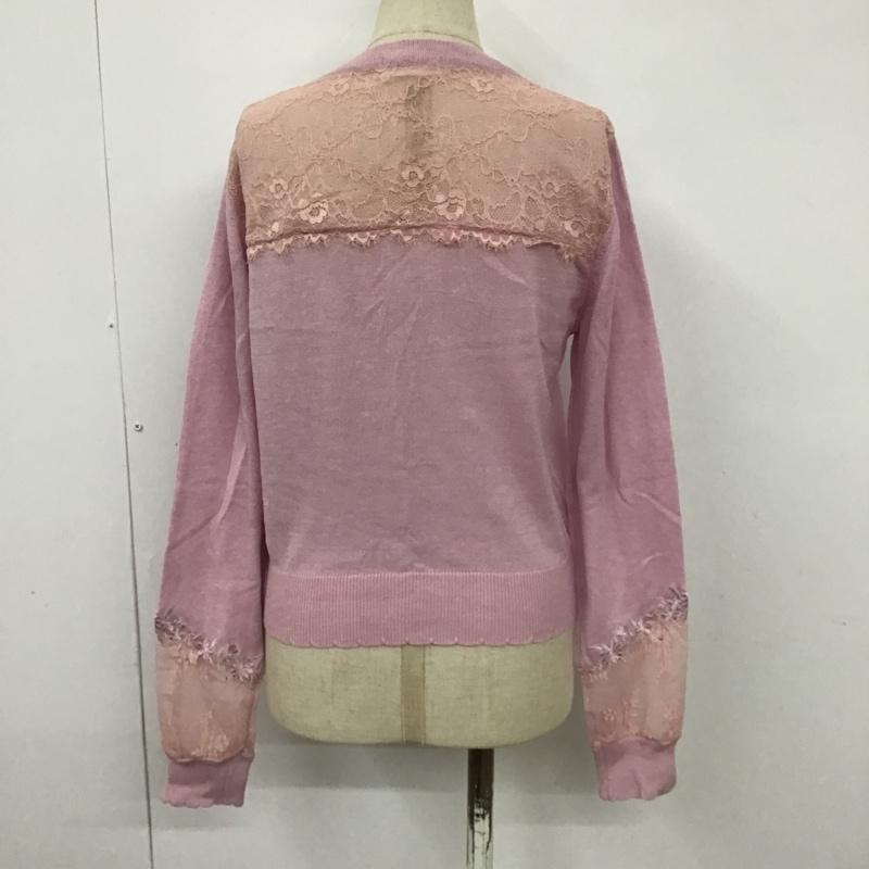 リズリサ LIZ LISA カーディガン 長袖 0 無地 桃 / ピンク / レディース USED 古着 中古 10098704