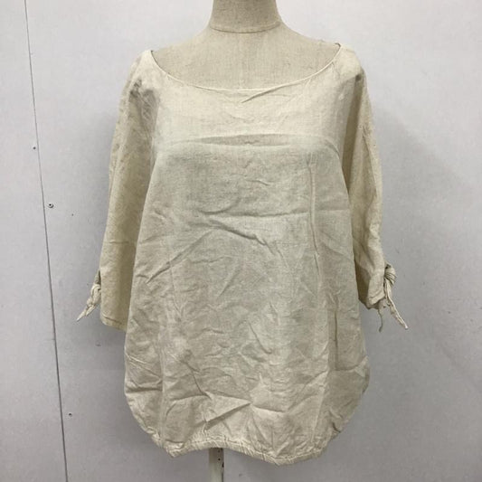 スタディオクリップ studio CLIP カットソー 七分袖 無地 アイボリー / アイボリー /  レディース USED 古着 中古 10098714