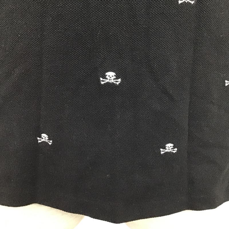 ポロバイラルフローレン Polo by RALPH LAUREN ポロシャツ 半袖 ドクロ スカル S 刺繍 黒 / ブラック / メンズ USED 古着 中古 10098724