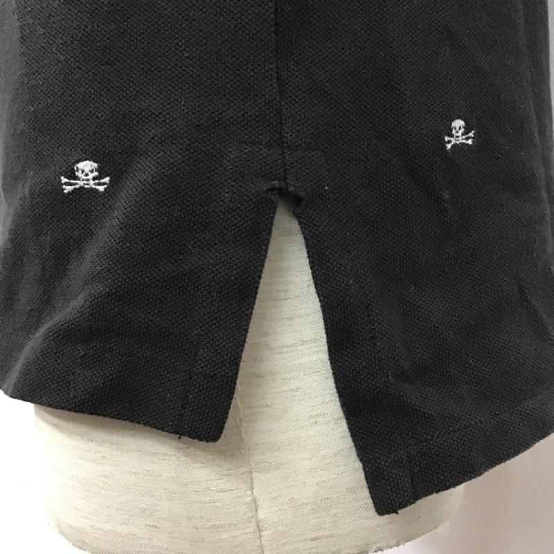 ポロバイラルフローレン Polo by RALPH LAUREN ポロシャツ 半袖 ドクロ スカル S 刺繍 黒 / ブラック / メンズ USED 古着 中古 10098724