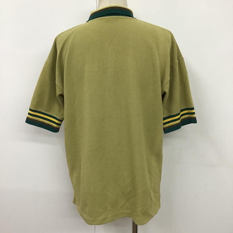 チャンピオン Champion ポロシャツ 半袖 C8-T301 M ワンポイント 黄緑 / イエローグリーン / X 緑 / グリーン / X 黄 / イエロー / X 茶 / ブラウン / メンズ USED 古着 中古 10098730