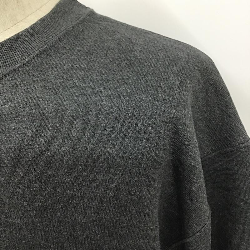 チャンピオン Champion トレーナー 長袖 スウェット 裏起毛 XL ワンポイント ダークグレー / ダークグレー / メンズ USED 古着 中古 10098748