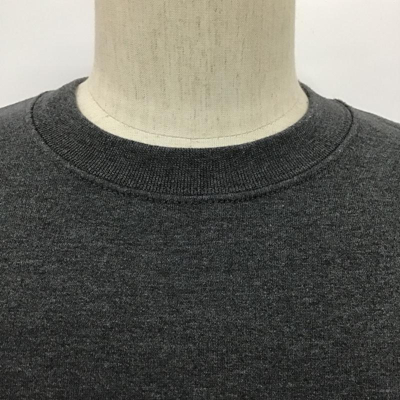 チャンピオン Champion トレーナー 長袖 スウェット 裏起毛 XL ワンポイント ダークグレー / ダークグレー / メンズ USED 古着 中古 10098748