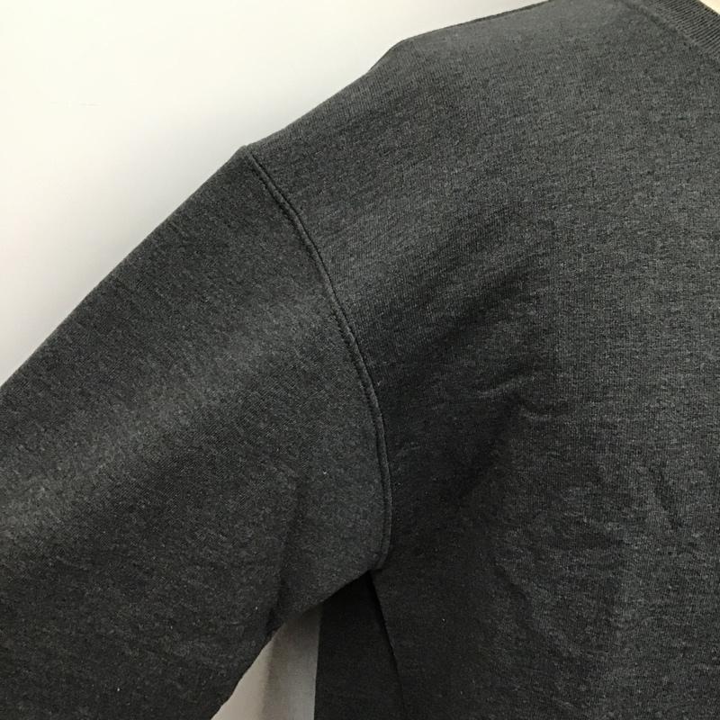 チャンピオン Champion トレーナー 長袖 スウェット 裏起毛 XL ワンポイント ダークグレー / ダークグレー / メンズ USED 古着 中古 10098748