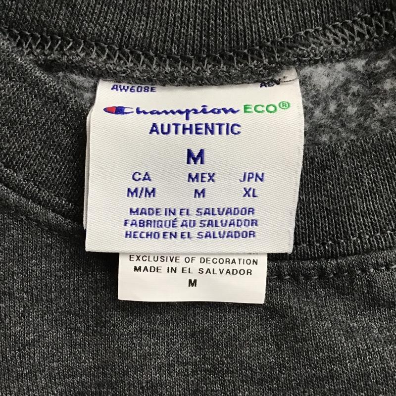 チャンピオン Champion トレーナー 長袖 スウェット 裏起毛 XL ワンポイント ダークグレー / ダークグレー / メンズ USED 古着 中古 10098748