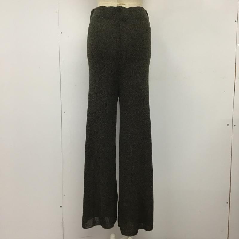 ザラ ZARA ボトムス ボトムス ニットパンツ L 無地 チャコールグレー / チャコールグレー /  レディース USED 古着 中古 10098761