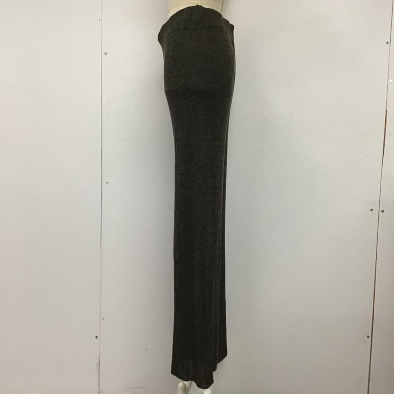 ザラ ZARA ボトムス ボトムス ニットパンツ L 無地 チャコールグレー / チャコールグレー /  レディース USED 古着 中古 10098761