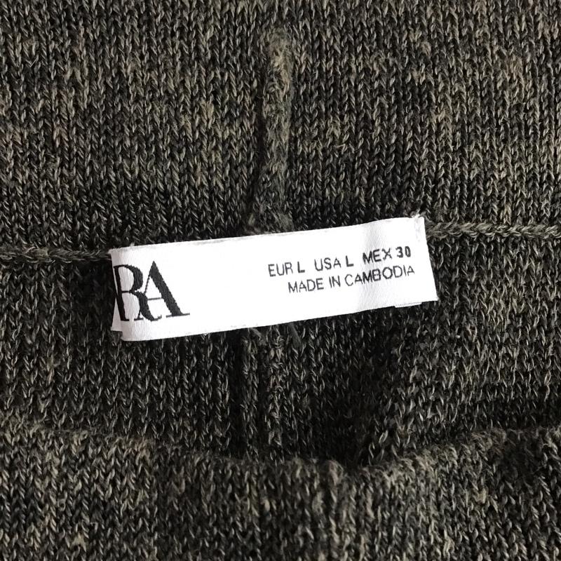 ザラ ZARA ボトムス ボトムス ニットパンツ L 無地 チャコールグレー / チャコールグレー /  レディース USED 古着 中古 10098761