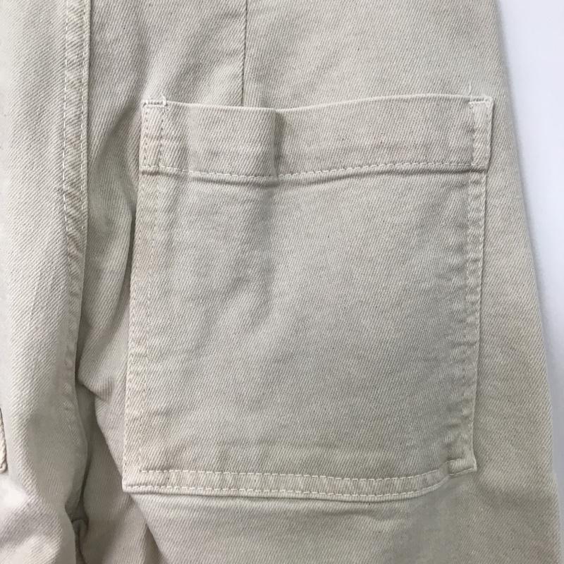 ザラ ZARA ボトムス ボトムス フレアパンツ カットオフ 無地 アイボリー / アイボリー /  レディース USED 古着 中古 10098765