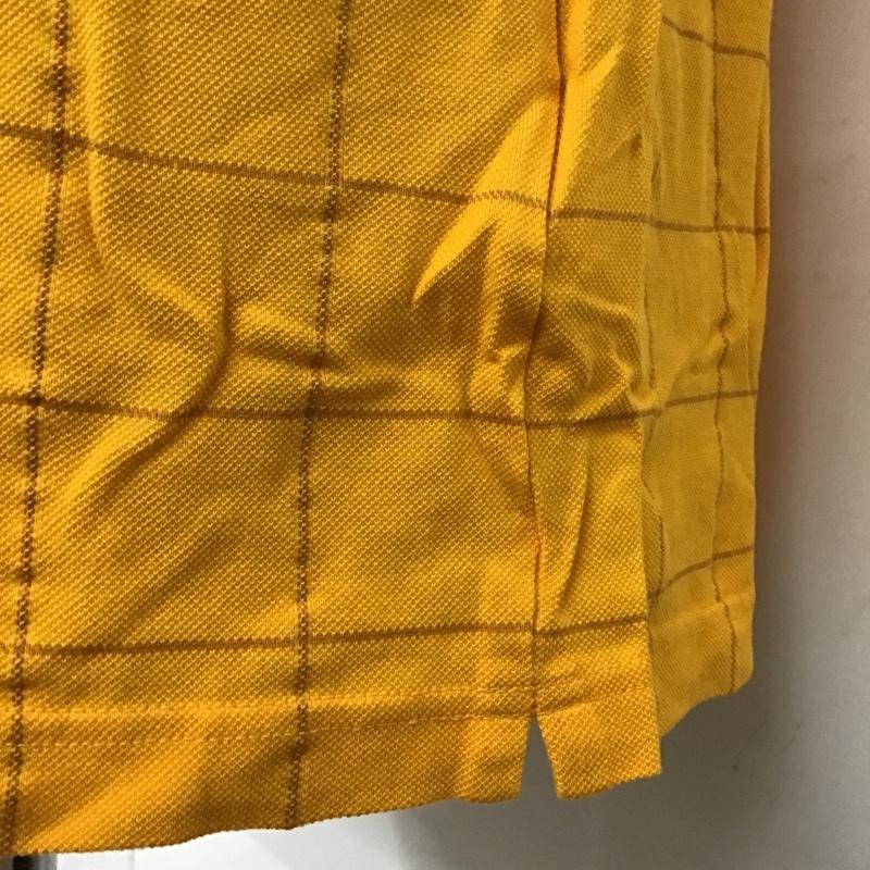アベイシングエイプ A BATHING APE ポロシャツ 半袖 1860-112-015 チェック XL ワンポイント 橙 / オレンジ / X 茶 / ブラウン / メンズ USED 古着 中古 10098803