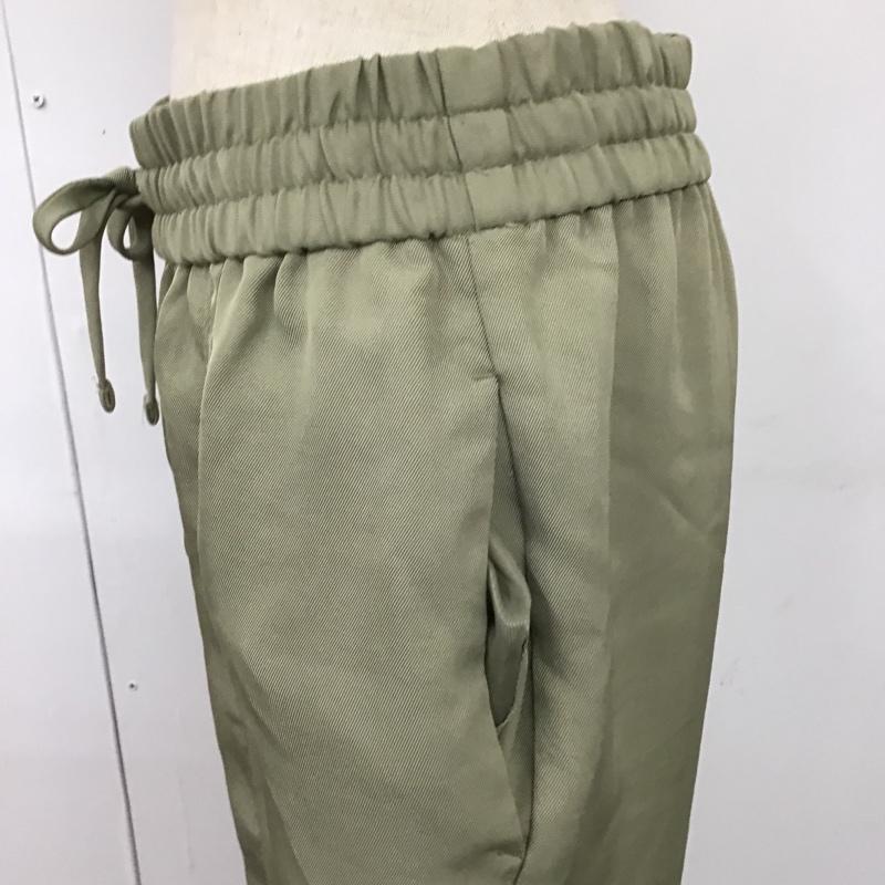 ザラ ZARA パンツ スラックス テパードパンツ M 無地 カーキ / カーキ /  レディース USED 古着 中古 10098804