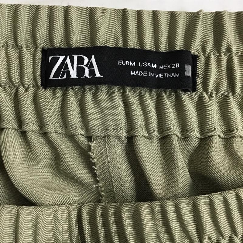 ザラ ZARA パンツ スラックス テパードパンツ M 無地 カーキ / カーキ /  レディース USED 古着 中古 10098804