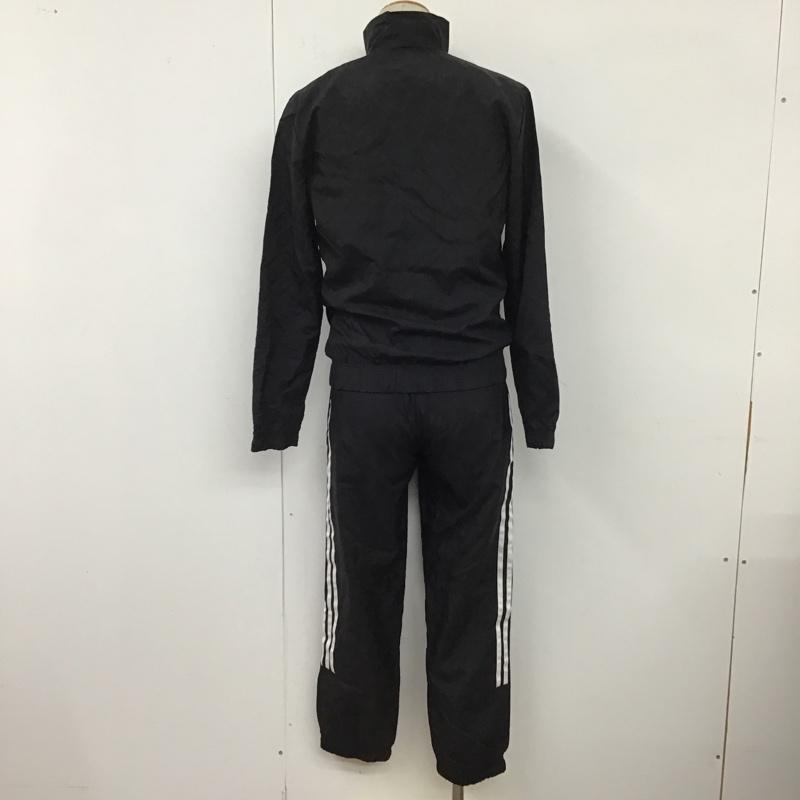 アディダス adidas ウェア ウェア GL7467 ウーブントラックスーツ セットアップ ナイロンジャケット ナイロンパンツ M ロゴ、文字 黒 / ブラック / X 白 / ホワイト / メンズ USED 古着 中古 10098830