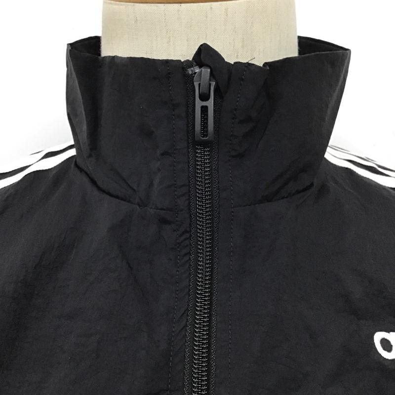 アディダス adidas ウェア ウェア GL7467 ウーブントラックスーツ セットアップ ナイロンジャケット ナイロンパンツ M ロゴ、文字 黒 / ブラック / X 白 / ホワイト / メンズ USED 古着 中古 10098830