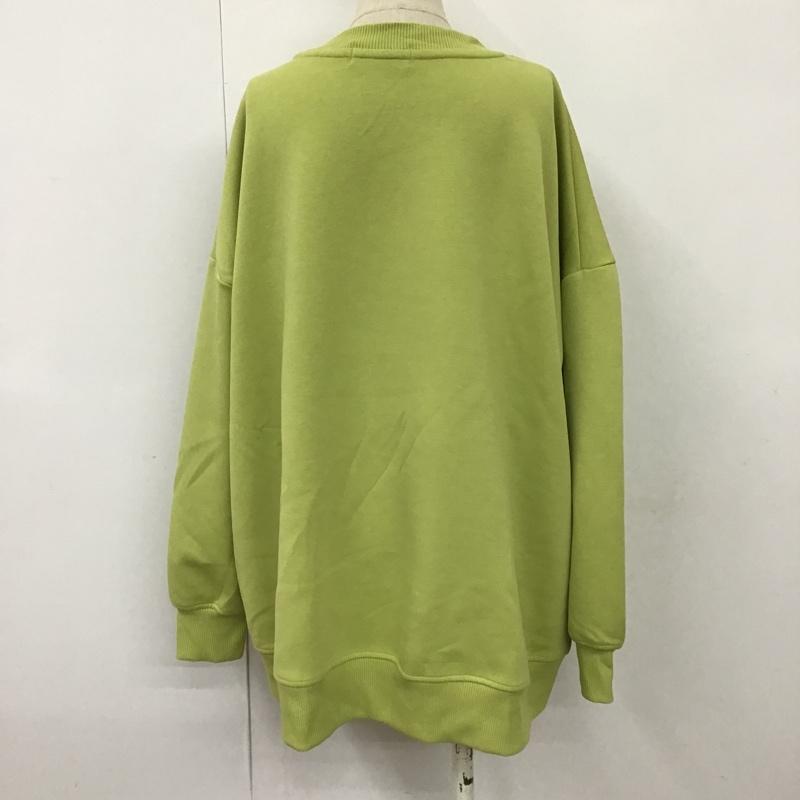 アズールバイマウジー AZUL BY MOUSSY トレーナー 長袖 250FSB80-065C LUXE OUTSEAM DESIGN TOPS M 無地 薄緑 / ライトグリーン / レディース USED 古着 中古 10098851