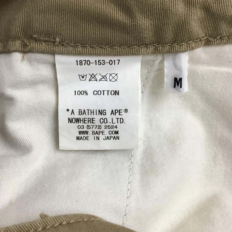 アベイシングエイプ A BATHING APE パンツ ショートパンツ M 無地 ベージュ / ベージュ / メンズ USED 古着 中古 10098869