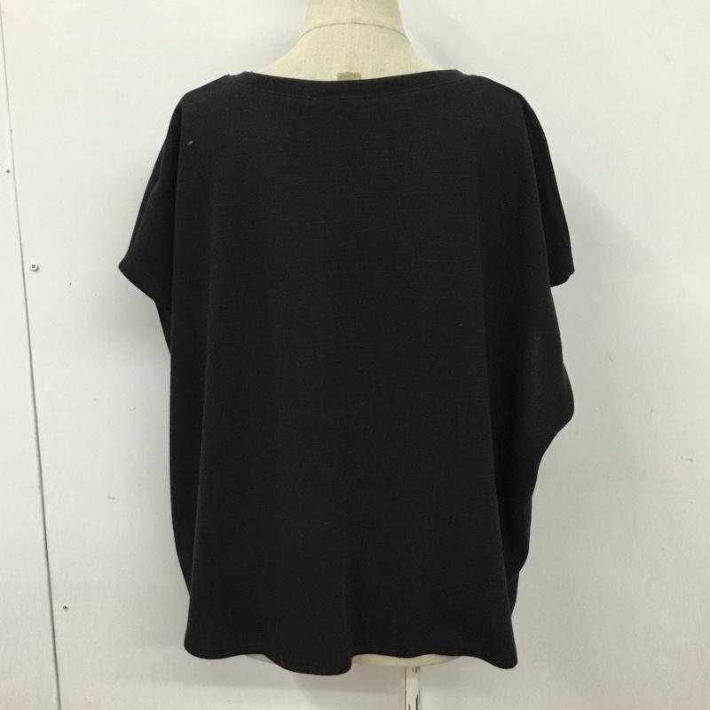 ザラ ZARA Tシャツ 半袖 0264 180 800 クルーネック L 無地 黒 / ブラック / レディース USED 古着 中古 10098873