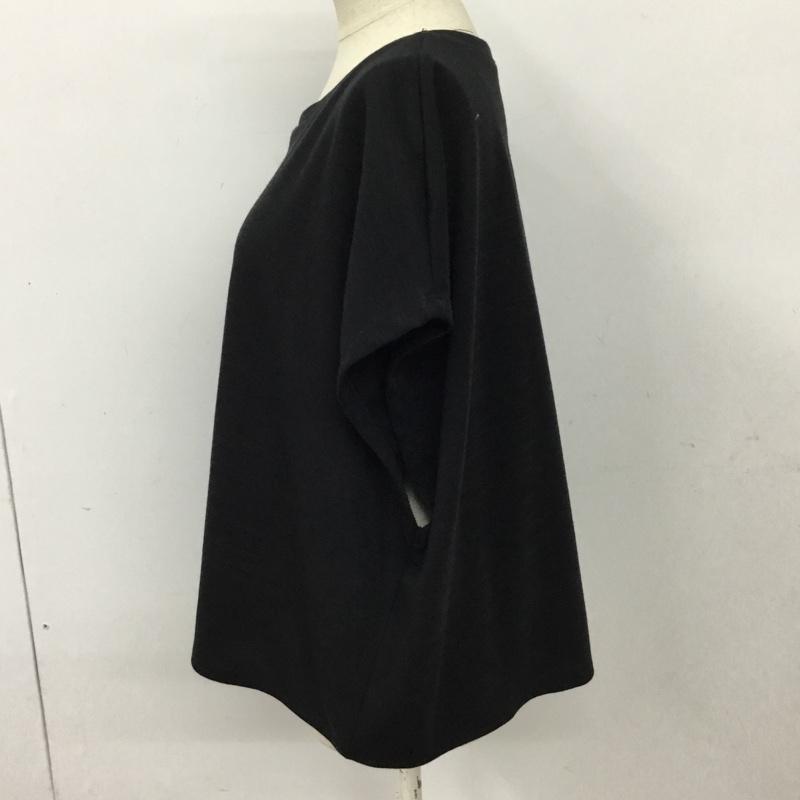 ザラ ZARA Tシャツ 半袖 0264 180 800 クルーネック L 無地 黒 / ブラック / レディース USED 古着 中古 10098873