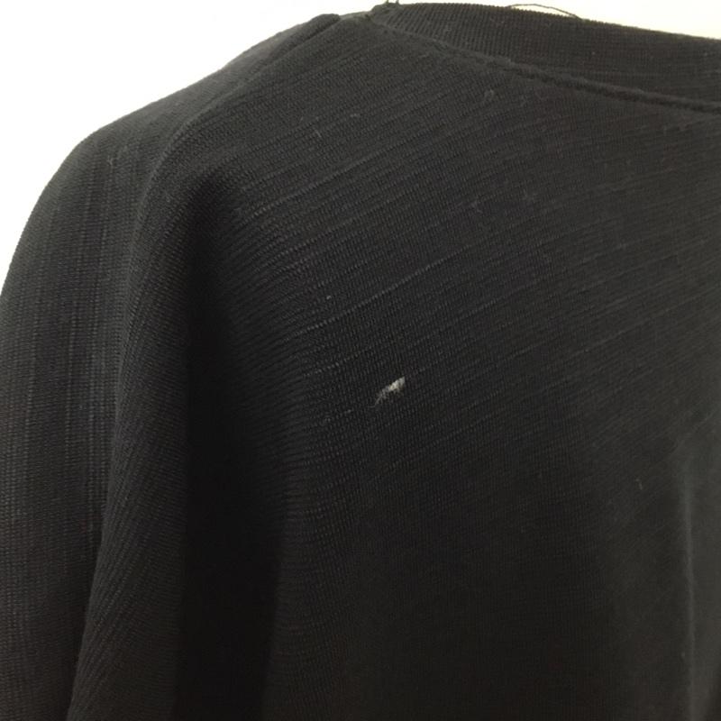 ザラ ZARA Tシャツ 半袖 0264 180 800 クルーネック L 無地 黒 / ブラック / レディース USED 古着 中古 10098873