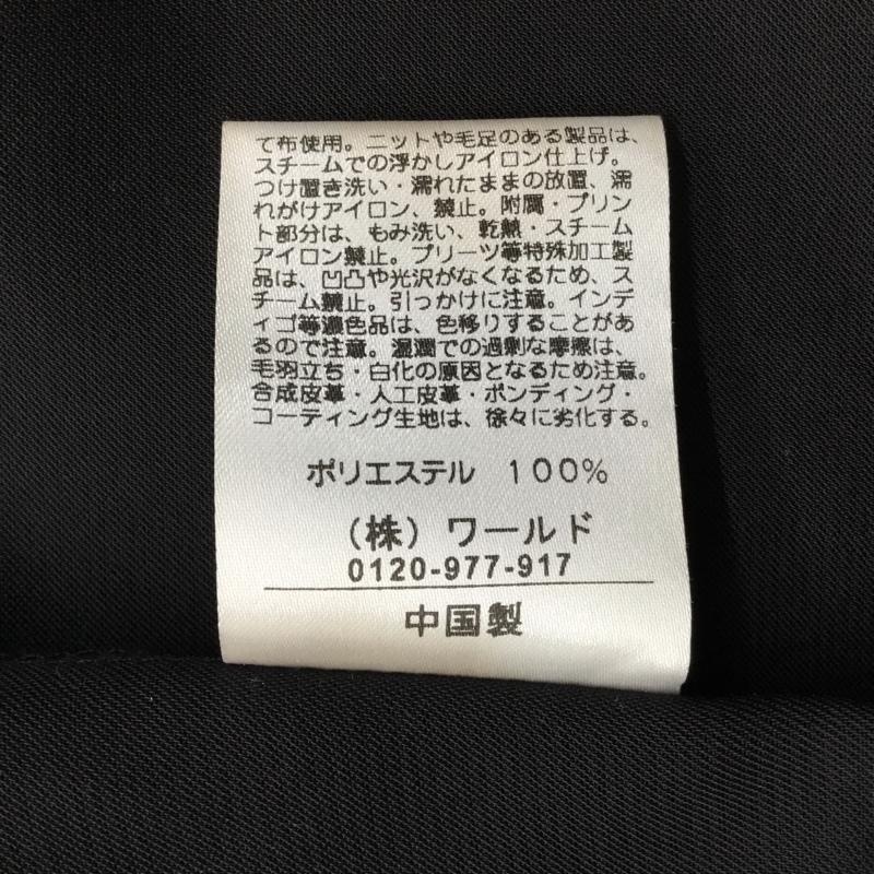 オペークドットクリップ OPAQUE.CLIP カットソー 半袖 637-84065 オープンカラーシャツ プルオーバー M 無地 黒 / ブラック /  レディース USED 古着 中古 10098877