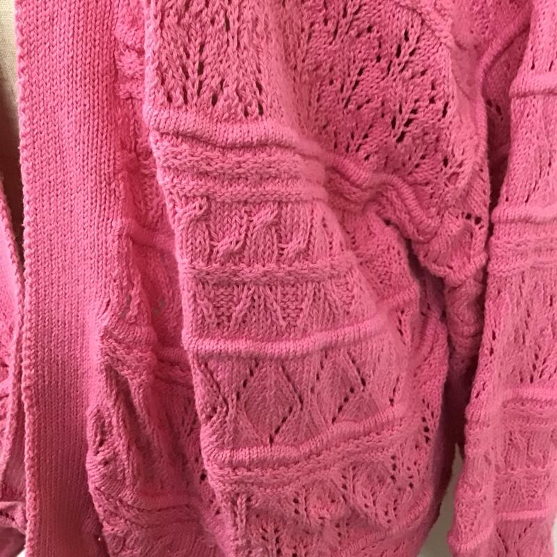 ザラ ZARA カーディガン 長袖 M 無地 桃 / ピンク / レディース USED 古着 中古 10098885