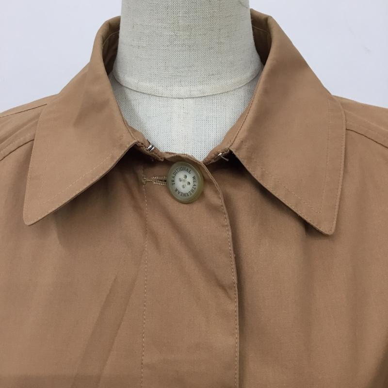 トラディショナルウェザーウェア Traditional Weatherwear ジャケット、上着 ジャケット、ブレザー 長袖ジャケット カラージャケット ロングコート トレンチコート 36 無地 茶 / ブラウン / レディース USED 古着 中古 10098887