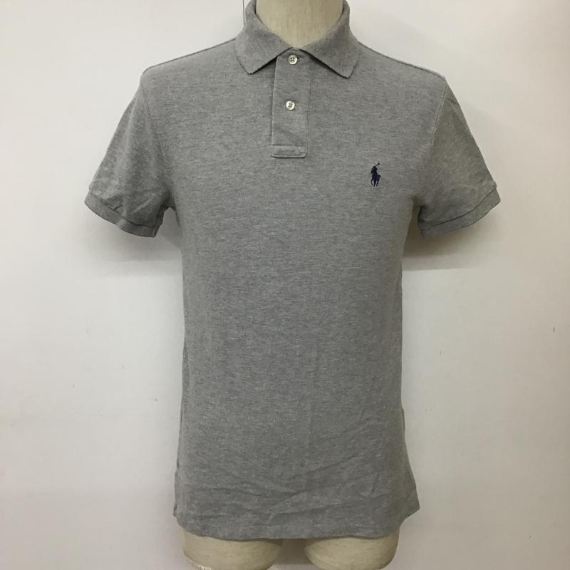 ラルフローレン RALPHLAUREN ポロシャツ 半袖 S 無地 灰 / グレー / メンズ USED 古着 中古 10098942