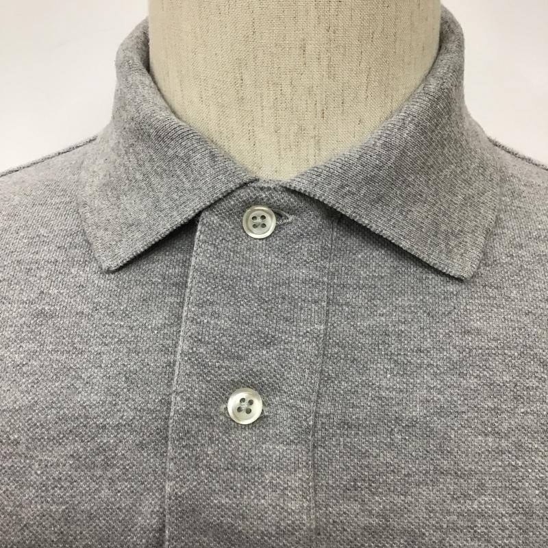 ラルフローレン RALPHLAUREN ポロシャツ 半袖 S 無地 灰 / グレー / メンズ USED 古着 中古 10098942