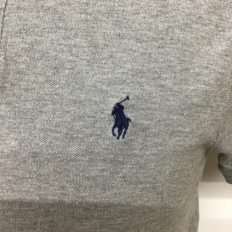 ラルフローレン RALPHLAUREN ポロシャツ 半袖 S 無地 灰 / グレー / メンズ USED 古着 中古 10098942