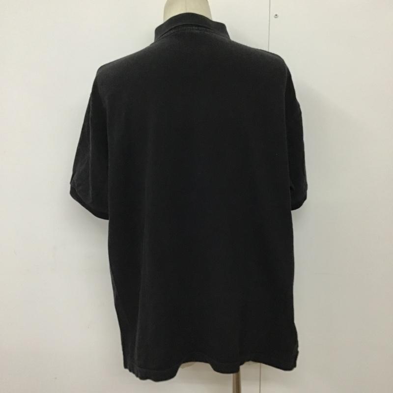 ポロバイラルフローレン Polo by RALPH LAUREN ポロシャツ 半袖 XXL 無地 黒 / ブラック / メンズ USED 古着 中古 10098943