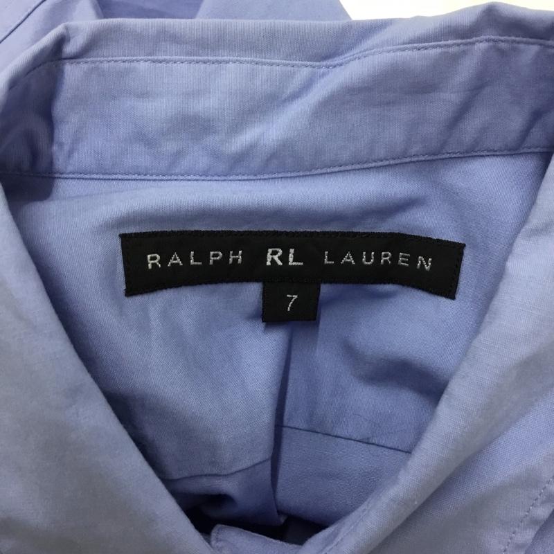 ラルフローレン RALPHLAUREN シャツ、ブラウス 半袖 7 無地 水色 / ライトブルー / レディース USED 古着 中古 10098951