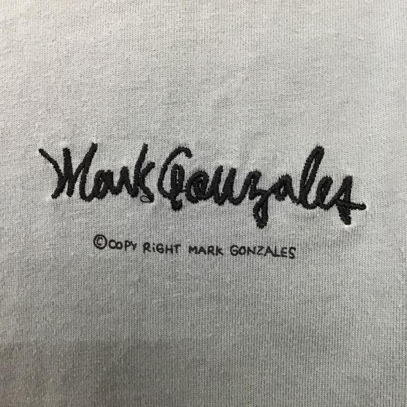 マーク・ゴンザレス Mark Gonzales Tシャツ 半袖 MGT-21036RB プリント 半袖 クルーネック Tシャツ 半袖カットソー M ロゴ、文字 灰 / グレー / メンズ USED 古着 中古 10098954