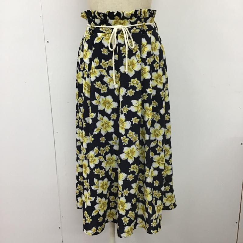 ローリーズファーム LOWRYS FARM ボトムス ボトムス LF517005AK ワイドパンツ 七分丈パンツ 総柄パンツ カジュアルパンツ 花柄 FREE 花柄 X 総柄 マルチカラー / マルチカラー /  レディース USED 古着 中古 10098990