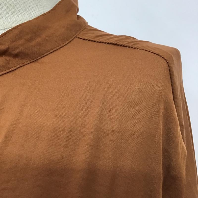 マウジー MOUSSY ワンピース ロングスカート 010DS330-0590 シャツワンピース 長袖ワンピース ノーカラーシャツ ロングワンピース FREE 無地 茶 / ブラウン / レディース USED 古着 中古 10098994