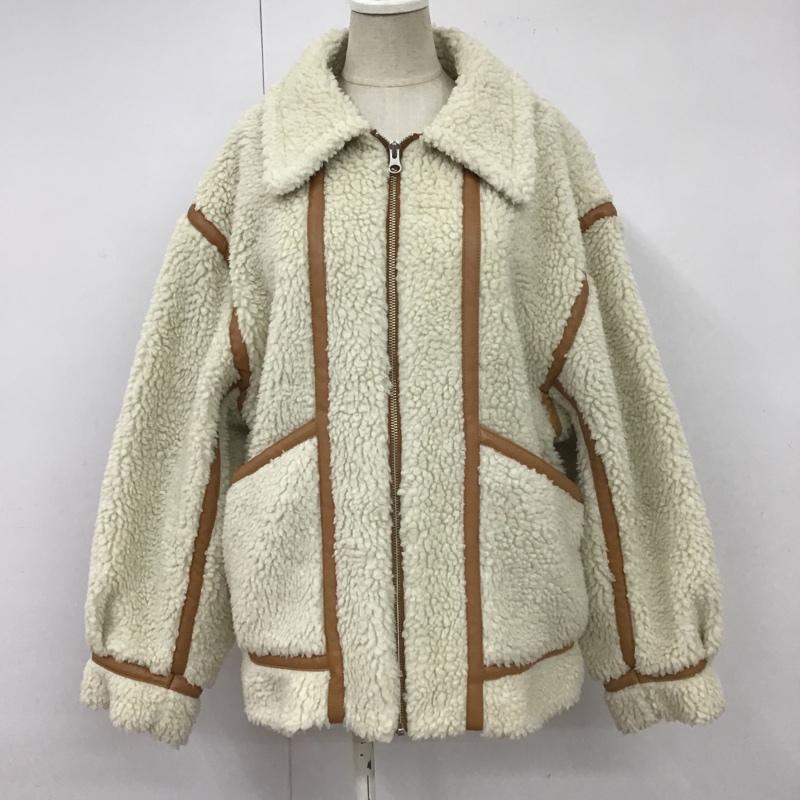 マウジー MOUSSY ジャケット、上着 ジャンパー、ブルゾン 010DAB30-6450 OVERSIZEDBOAジャケット ジップアップジャケット カラージャケット アウター FREE 無地 白 / ホワイト / レディース USED 古着 中古 10099002