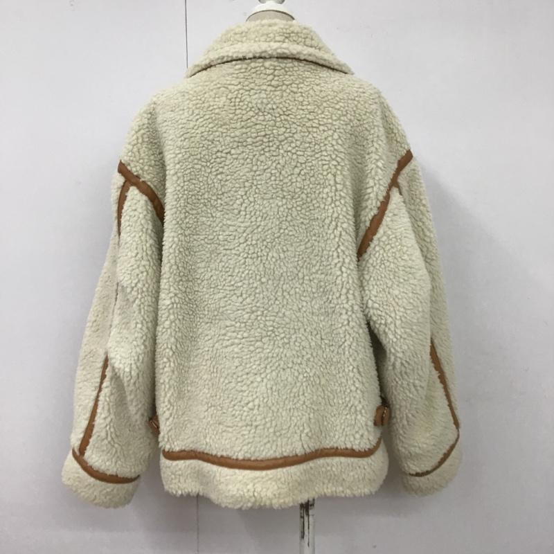 マウジー MOUSSY ジャケット、上着 ジャンパー、ブルゾン 010DAB30-6450 OVERSIZEDBOAジャケット ジップアップジャケット カラージャケット アウター FREE 無地 白 / ホワイト / レディース USED 古着 中古 10099002