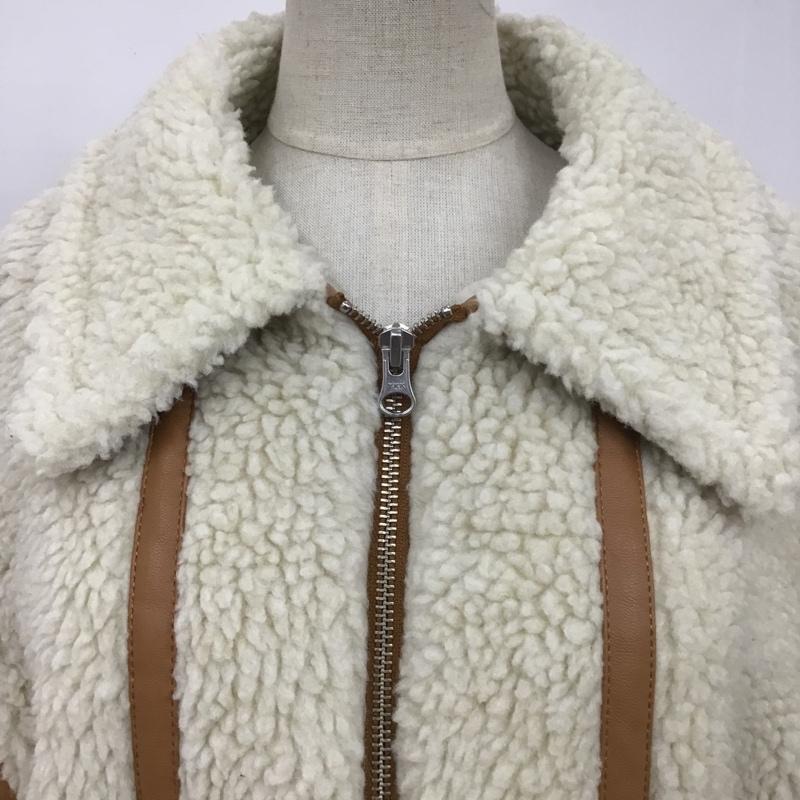 マウジー MOUSSY ジャケット、上着 ジャンパー、ブルゾン 010DAB30-6450 OVERSIZEDBOAジャケット ジップアップジャケット カラージャケット アウター FREE 無地 白 / ホワイト / レディース USED 古着 中古 10099002