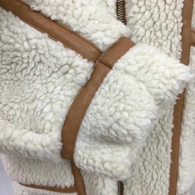 マウジー MOUSSY ジャケット、上着 ジャンパー、ブルゾン 010DAB30-6450 OVERSIZEDBOAジャケット ジップアップジャケット カラージャケット アウター FREE 無地 白 / ホワイト / レディース USED 古着 中古 10099002