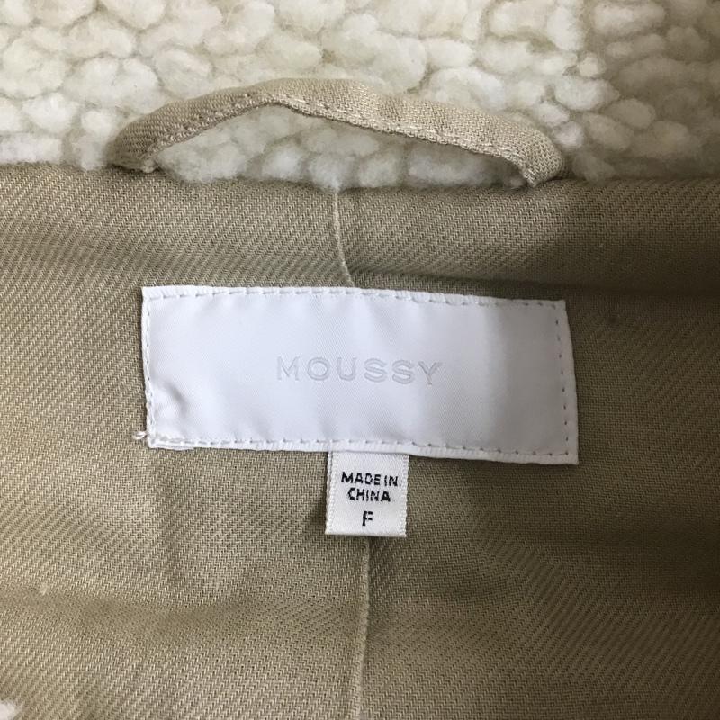 マウジー MOUSSY ジャケット、上着 ジャンパー、ブルゾン 010DAB30-6450 OVERSIZEDBOAジャケット ジップアップジャケット カラージャケット アウター FREE 無地 白 / ホワイト / レディース USED 古着 中古 10099002