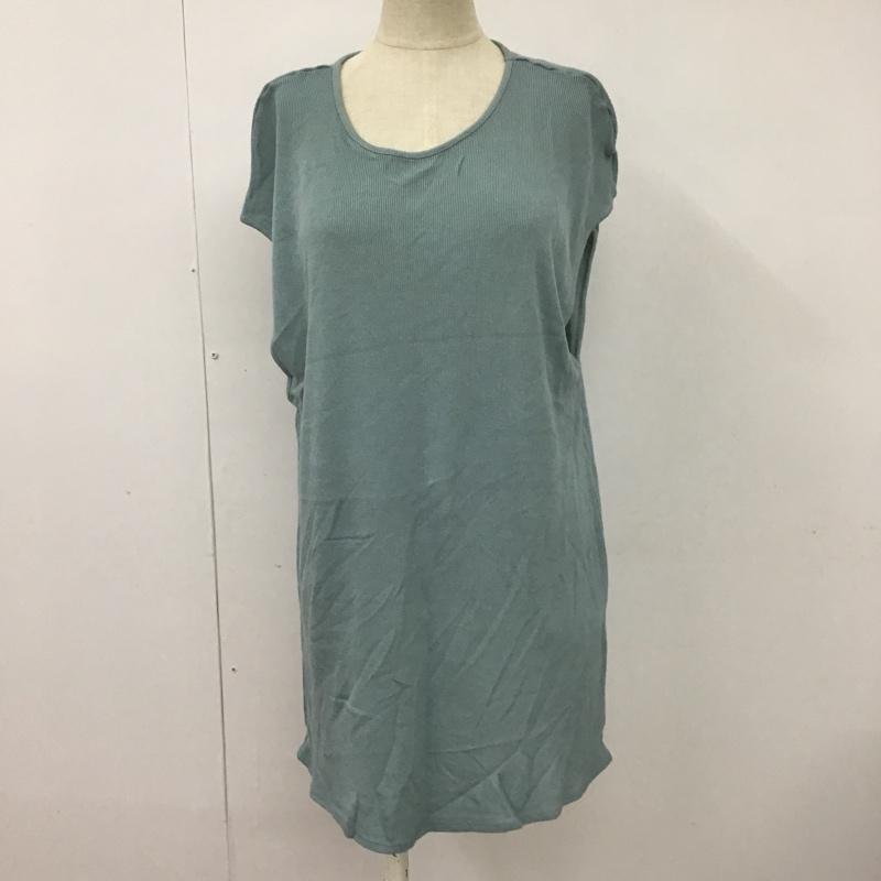 ザラ ZARA ベスト ベスト 5580 036 402 リブ L 無地 水色 / ライトブルー / レディース USED 古着 中古 10099056