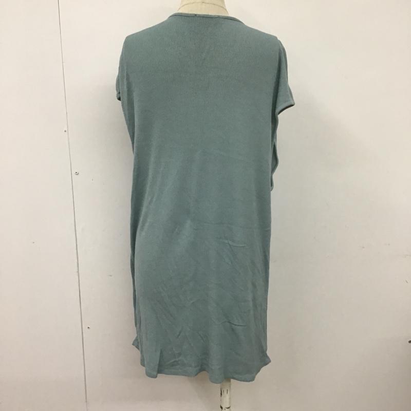 ザラ ZARA ベスト ベスト 5580 036 402 リブ L 無地 水色 / ライトブルー / レディース USED 古着 中古 10099056