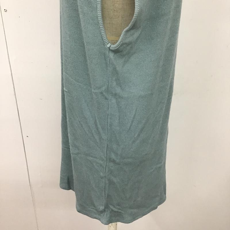 ザラ ZARA ベスト ベスト 5580 036 402 リブ L 無地 水色 / ライトブルー / レディース USED 古着 中古 10099056