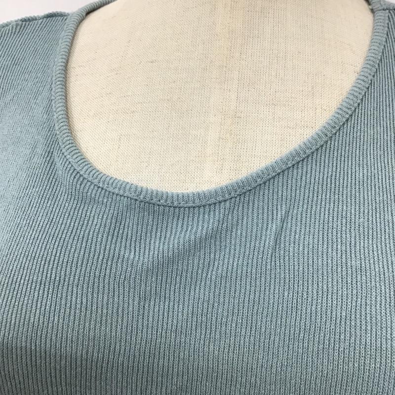 ザラ ZARA ベスト ベスト 5580 036 402 リブ L 無地 水色 / ライトブルー / レディース USED 古着 中古 10099056