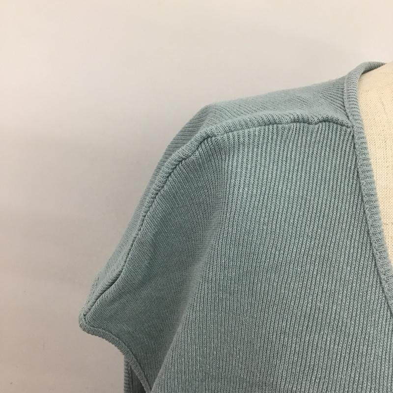ザラ ZARA ベスト ベスト 5580 036 402 リブ L 無地 水色 / ライトブルー / レディース USED 古着 中古 10099056