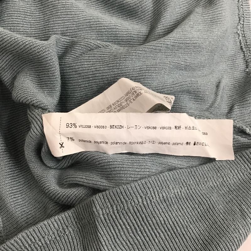 ザラ ZARA ベスト ベスト 5580 036 402 リブ L 無地 水色 / ライトブルー / レディース USED 古着 中古 10099056