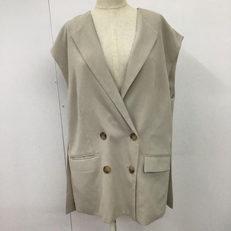 ムルーア MURUA ベスト ベスト 012230100101-01 ドビークロスルーズベスト FREE 無地 グレージュ / グレージュ / レディース USED 古着 中古 10099064