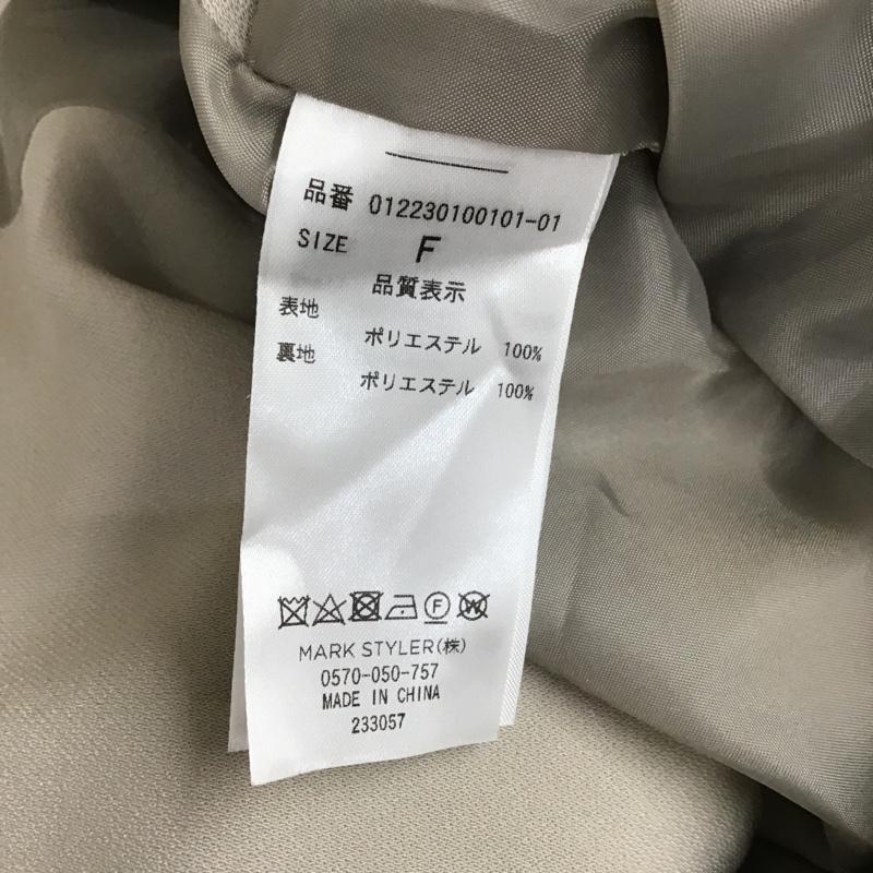 ムルーア MURUA ベスト ベスト 012230100101-01 ドビークロスルーズベスト FREE 無地 グレージュ / グレージュ / レディース USED 古着 中古 10099064