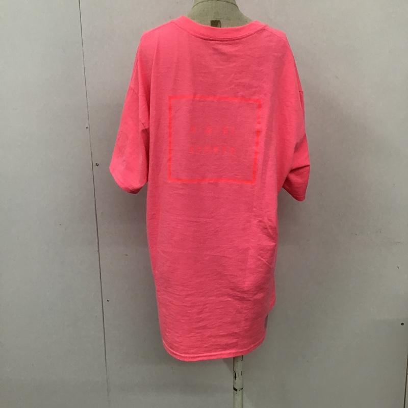 エックスガール X-girl Tシャツ 半袖 05176106 クルーネック バックプリント L ロゴ、文字 桃 / ピンク / レディース USED 古着 中古 10099065