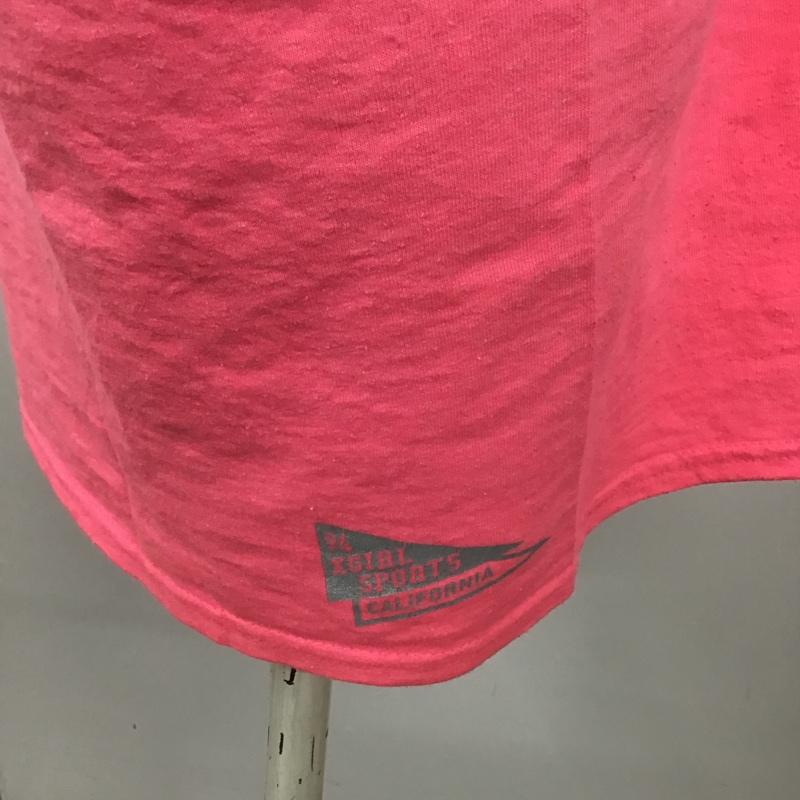 エックスガール X-girl Tシャツ 半袖 05176106 クルーネック バックプリント L ロゴ、文字 桃 / ピンク / レディース USED 古着 中古 10099065