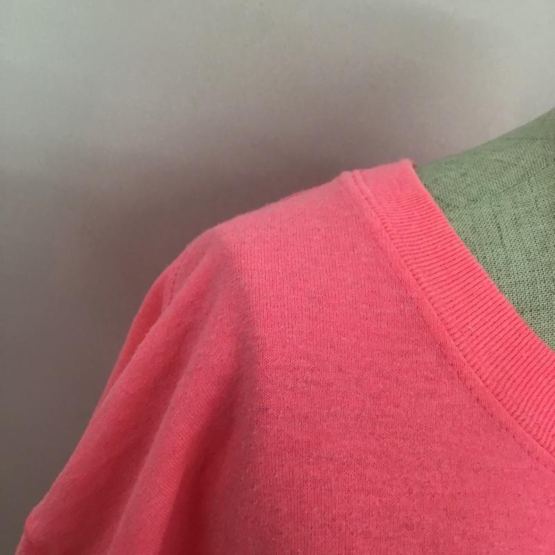 エックスガール X-girl Tシャツ 半袖 05176106 クルーネック バックプリント L ロゴ、文字 桃 / ピンク / レディース USED 古着 中古 10099065